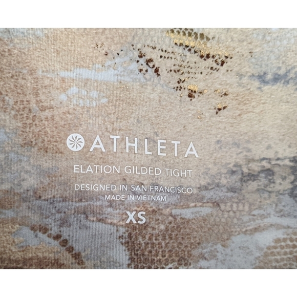 Athleta Elation Ultra High Rise Gilded Leggings XS - Picture 5 of 6